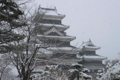雪の松本市街地めぐり