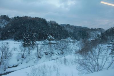 秋田 横手から 仙台へ(雪景色)