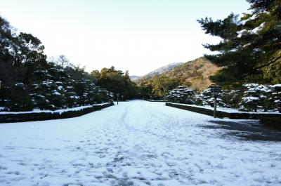 伊勢神宮に降った雪