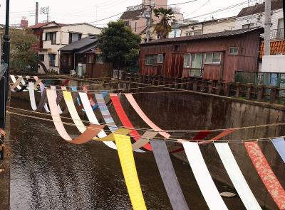 染の小道　新宿区　中井