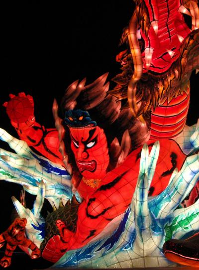 青森の伝統的なねぶた絵(800×640mm) 北国写真帳-Nebuta: 青森ねぶた2007 JRねぶた実行委員会