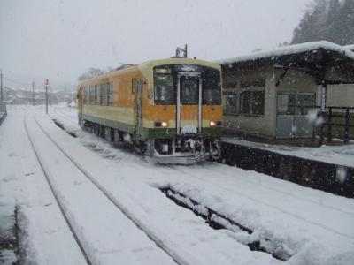 年末に豪雪の地を行く18きっぷの旅【その２】豪雪の中国山地を越えて