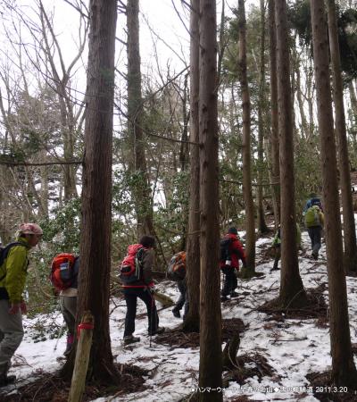 ●ハンマーウォーク・早春の北山◆雪の修験道