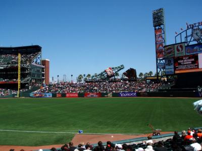 2011年4月のMLBの球場（サンフランシスコ・AT&amp;Tパーク）
