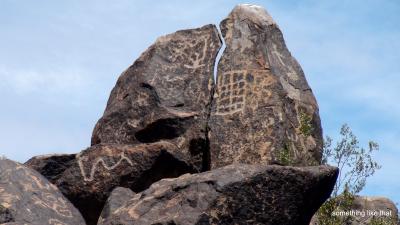 アリゾナ州　ロックアートをもとめて (1) - Painted Rocks Petroglyph Site