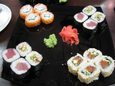 ロシアの旅　3　サンクトペテルブルク　寿司バーでお食事