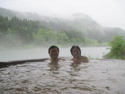 突然ぶらっと。。日帰り入浴。。。福島県南会津「大塩温泉　季節限定露天風呂」