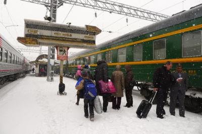 シベリア鉄道の旅 − 雪のシベリア、バイカル湖