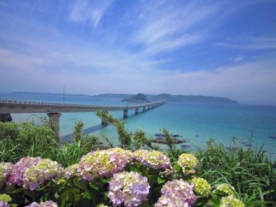 角島ドライブ★輝くエメラルドグリーンの海