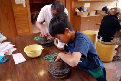 ０７．GW前半の初島旅行　エクシブ初島　シーフードイタリアン ポルトの昼食　カルチャーコテージの陶芸