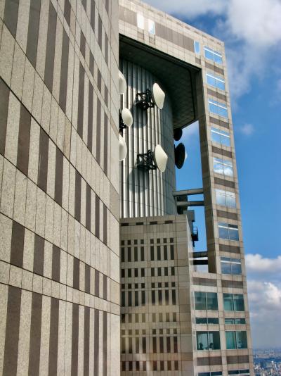 東京都第一本庁舎　北展望室のカフェで　☆スカイツリー方面の展望も