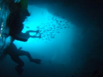 ダイビング紀行①　体験ダイブ　沖縄・青の洞窟