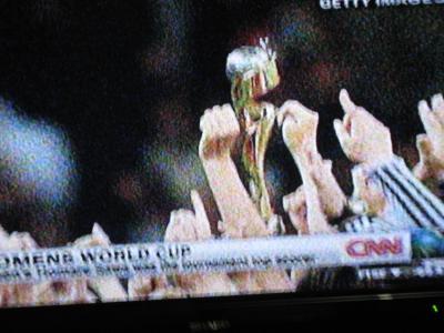 なでしこジャパン　’１１　女子Ｗ杯　優勝おめでとう！　（フランクフルト、ドイツ）　　７月　２０１１年