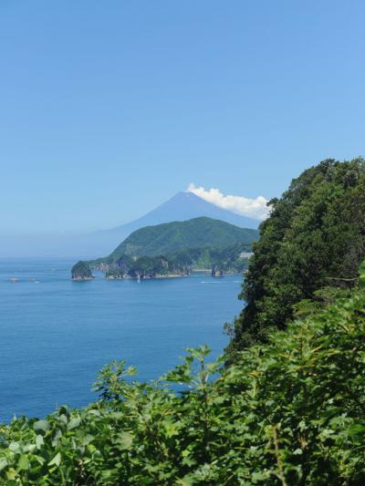 西伊豆を北上④松崎町萩谷浜から見た富士山