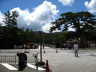 暑かった、伊勢神宮