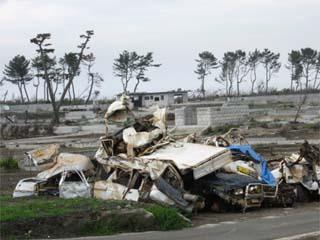 被災地へ１（仙台市若林区荒浜）