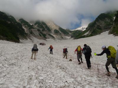  大雪渓を登って白馬岳～小蓮華山～乗鞍岳～栂池高原①