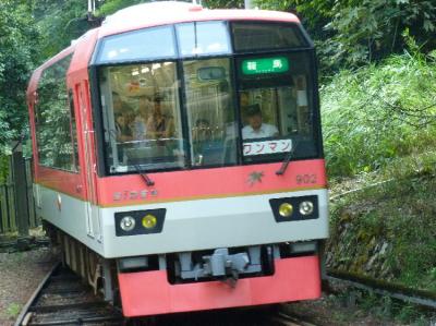 京都でローカル線に乗る。