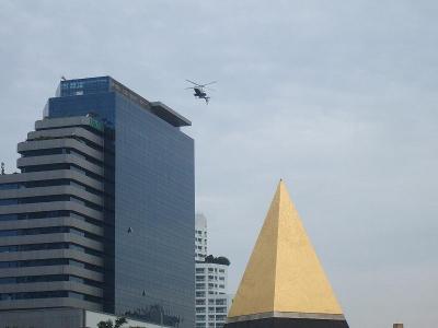 29月曜ヘリコプター通勤