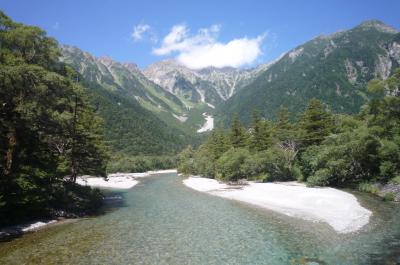 ９月初旬の上高地散策１（明神池方向）