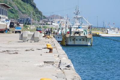 震災後のいわき市四ッ倉新港の風景