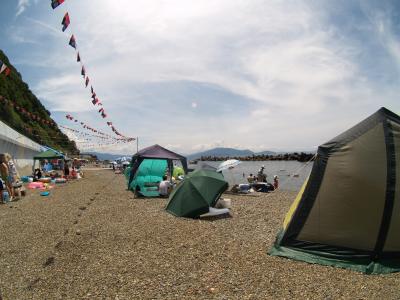 今年の越前海水浴と金華山キャンプ