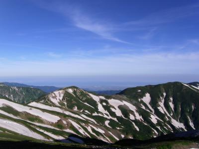 【雪倉・朝日岳2泊3日】残雪とお花の3日間