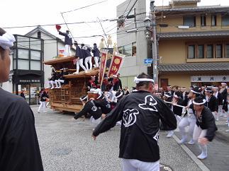 岸和田だんじりをちょこっと