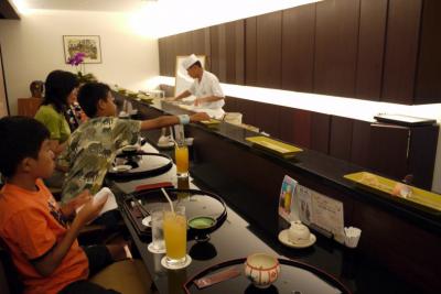 ４３．残波岬ロイヤルホテル　日本料理・琉球料理 花織 （はなうい）のお寿司食べ放題の夕食