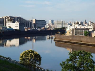 隅田川を下る−１　東京都北区　始点　青水門から　編