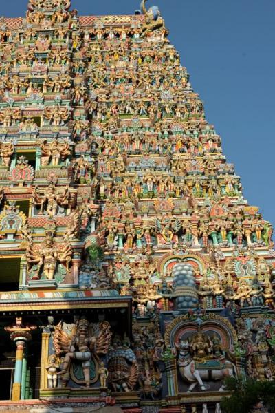 南インド その3 マドゥライ、ミナクシ寺院(Madurai Sri Meenakshi Temple)