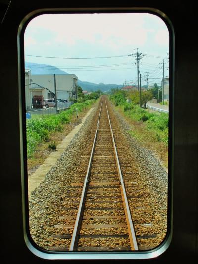 山陰-5　益田⇒浜田：ローカル列車の車窓から　☆石見神楽時計は正午開演