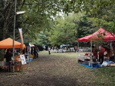 伊東　伊豆高原　森の露天市、さくらの里の十月桜　２０１１年１０月