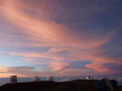 ハワイ島新婚旅行７泊８日【２／６】　２日目　マウナケアの夕焼けと星空（２０１１年１０～１１月）