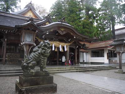 雨の白山比神社と兼六園