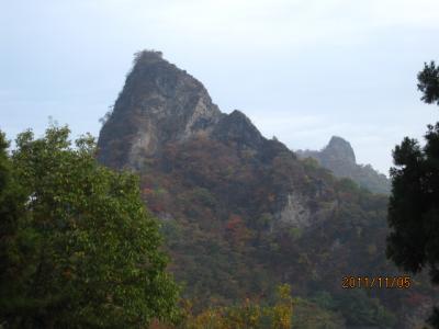 妙義山の紅葉（５）下山と温泉。