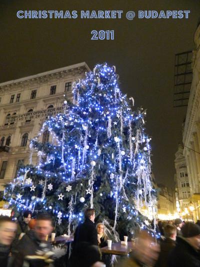 ブダペストのクリスマスマーケット　２０１１（ヴルシュマルティ広場・夜編）