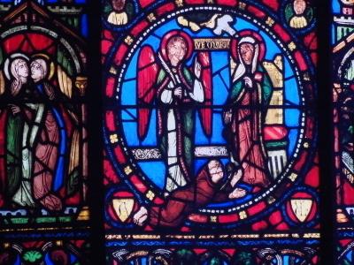 聖堂巡礼：フランス 5-4 パリ　サン・ドニ大聖堂　周歩廊 ステンドグラス