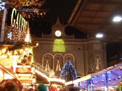 初冬ルクセンブルクのグルメな旅♪　Ｖｏｌ４６（第４日目夜）　☆世界遺産ルクセンブルクの憲法広場からの夜景とダルム広場のクリスマス市の夜景を楽しむ♪
