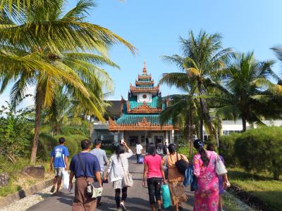 ミャンマーでのビーチリゾート＜２＞～島への上陸