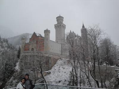 雪景色のノイシュバンシュタイン城