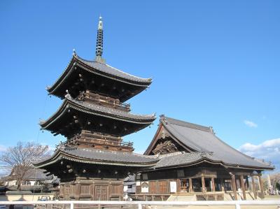 2011年師走　金陵山西大寺の三重塔
