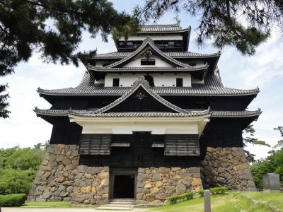 松江城の天守閣に登る