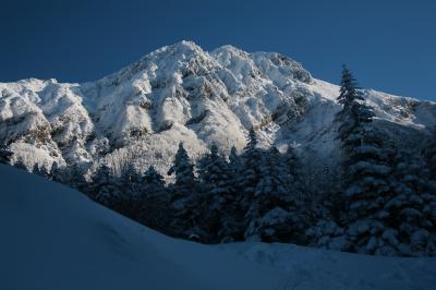 初冬の八ヶ岳主峰赤岳登山
