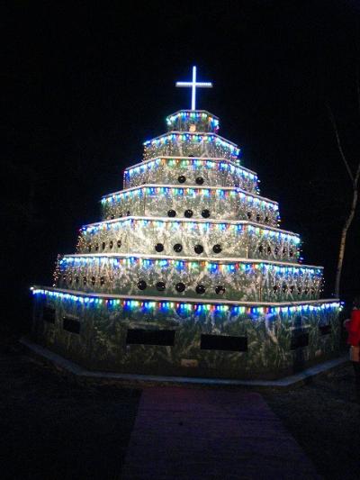 クリスマスイルミネーション　軽井沢