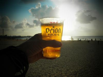 ９月の沖縄/トロピカルビーチでオリオンビールを飲む休日
