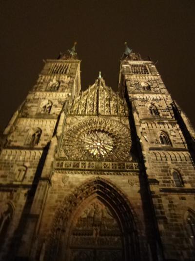 ニュルンベルクとバンベルクのクリスマス旅♪　Ｖｏｌ３３（第３日目夜）　☆ニュルンベルクの最後の夜景を楽しむ♪