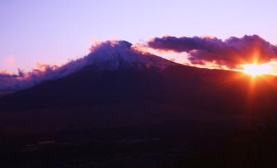 杓子山からの12月の富士山