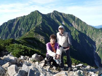 鹿島槍ヶ岳から五竜岳の岩陵歩き