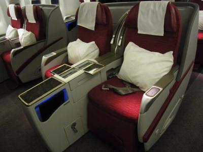 激安ビジネスクラス　カタール航空　カイロ～ドーハ～成田　(Qatar Airways QR) 2012N/Y　フランクフルト・カイロ④